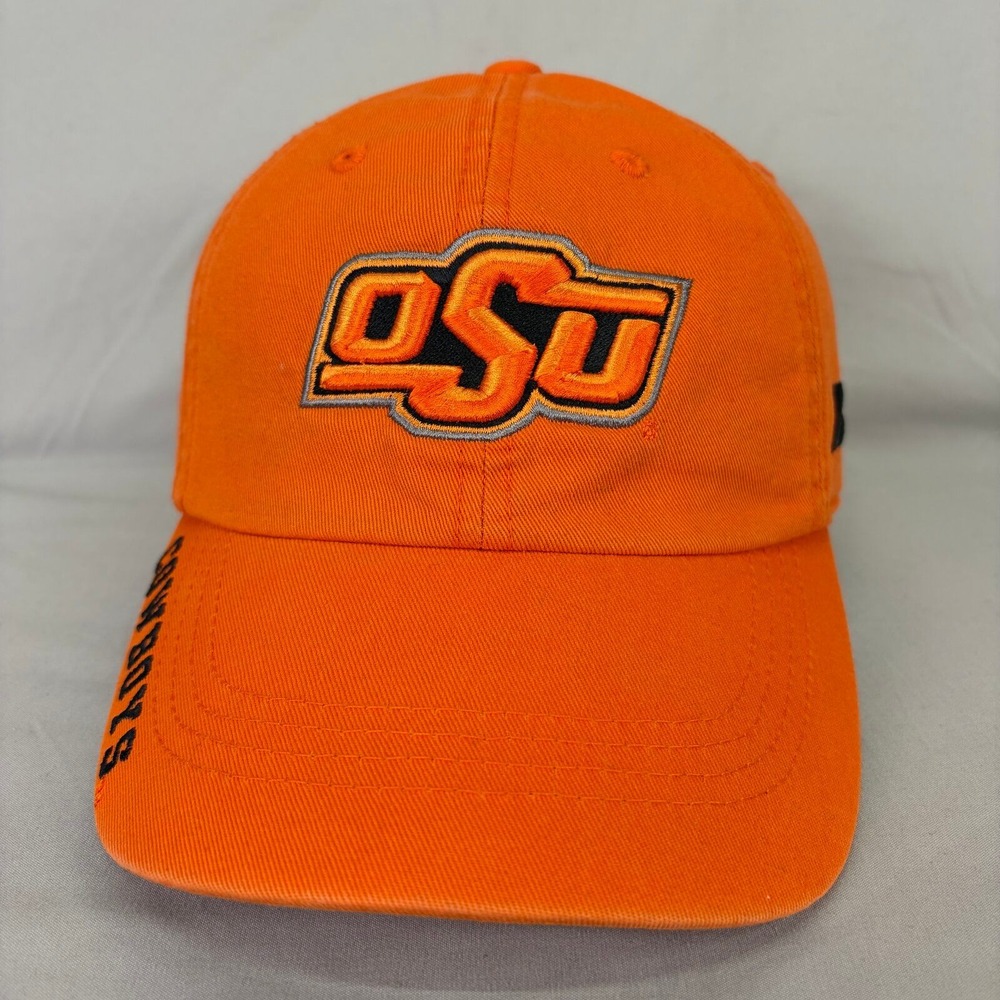 Russell Oklahoma State OSU Hat Mens OSFA Orange Cowboys Embroidered Strapback